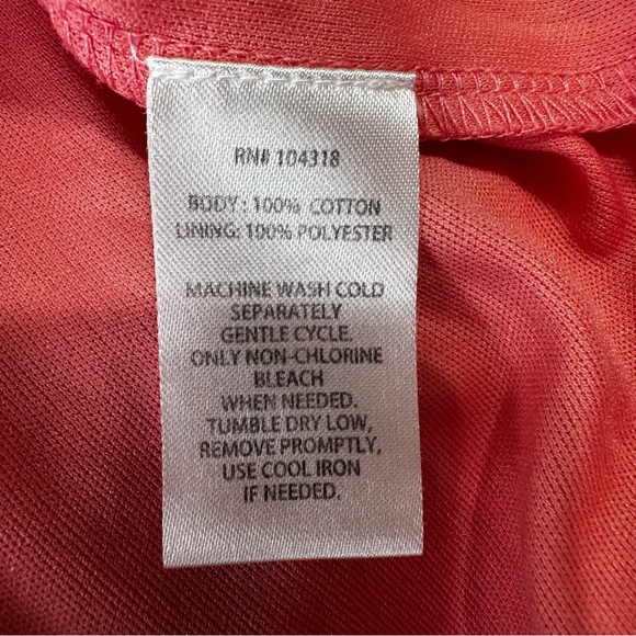 Harlow & Rose Dress Womens XL Pink Eyelet Tiered Lined Peasant Midi Length Boho - Picture 5 of 8